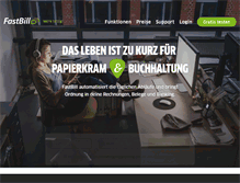Tablet Screenshot of fastbill.com